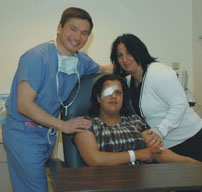 cornea transplant patient